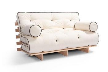 Slaapbank 140x200 - Slim Comfort Kedro Classic - Pascall Futon Ecru