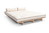 Slaapbank 140x200 - Slim Basic Kedro Classic - Pascall Futon Ecru