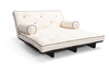 Slaapbank 140x200 - Slim Comfort Kedro Black - Pascall Futon Ecru