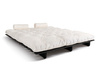 Slaapbank 180x200 - Slim Exclusive Black - Pascall Futon Ecru
