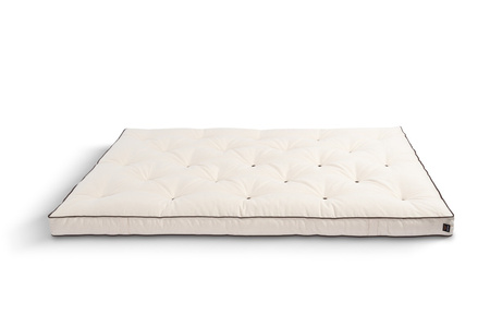 Matras 120x200 natuur met latex - Futon Pascall Slim Duo Latex Kedro Ecru