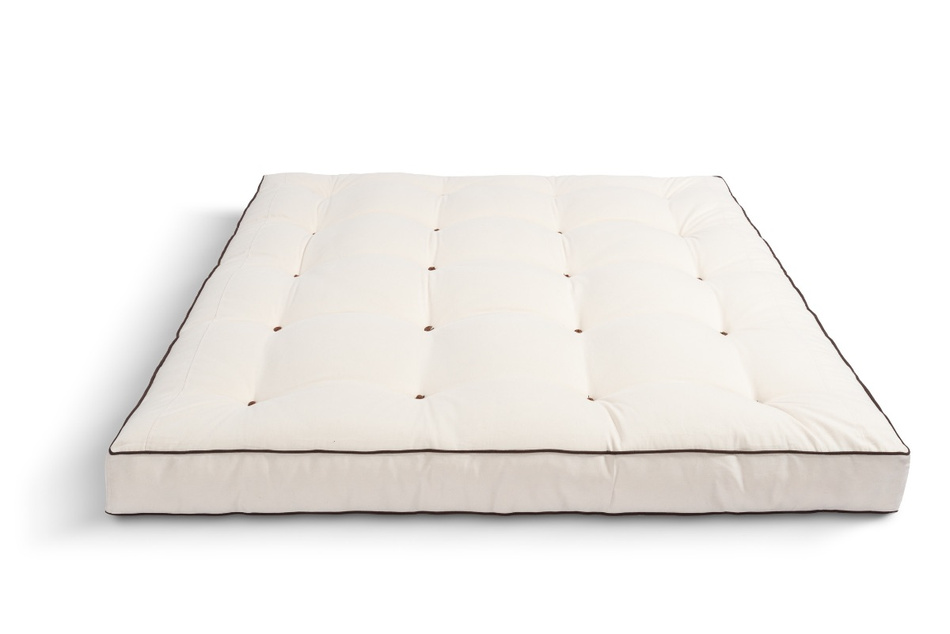 Matras 200x200 natuur met latex - Futon Pascall Medium Latex Kedro Ecru