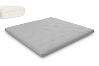 Matras 200x200 natuur met latex - Futon Pascall Slim Latex Dove Ash