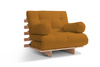 Tuinbank 90x200 opvouwbaar - Freedom Classic - Pascall Futon Mostaza