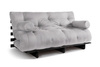 Opvouwbare bank 160x200 - Slim Comfort Black - Pascall Futon Dove Ash