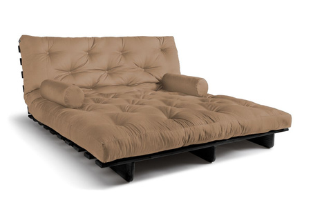 Slaapbank 180x200 - Slim Exclusive Black - Pascall Futon Beige
