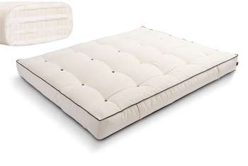 Matras 200x200 natuur met latex - Futon Pascall Comfort Trio Latex Kedro Ecru