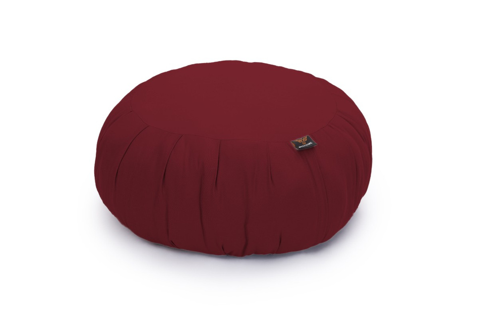Meditatiekussen Zafu - 25x50cm - Pascall Maroon