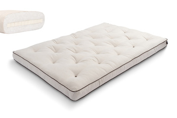 Matras 140x200 natuur met latex - Futon Pascall Slim Latex Kedro Linnen