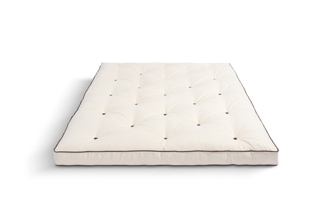 Matras 120x200 natuur - Futon Pascall Slim Natural Kedro Ecru