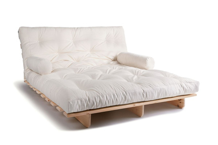 Opvouwbare bank 160x200 - Slim Basic Classic - Pascall Futon Ecru
