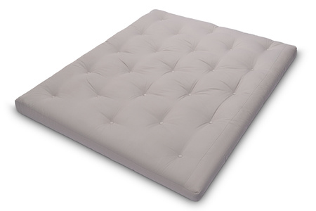 Matras 160x200 natuur met latex - Futon Pascall Slim Duo Latex Grijs