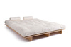 Opvouwbare bank 160x200 - Slim Basic Classic - Pascall Futon Ecru