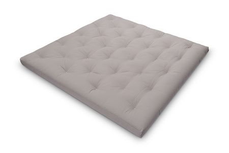 Matras 200x200 naturel - Futon Pascall Slim Natural Grijs