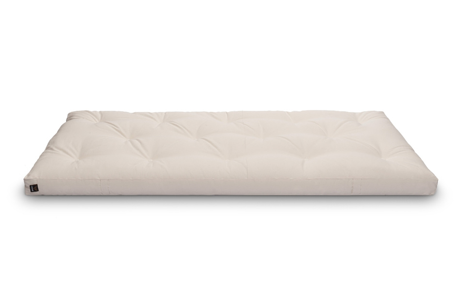 Matras 90x200 natuur met latex - Futon Pascall Slim Latex Khaki