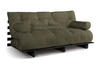 Slaapbank 180x200 - Slim Exclusive Black - Pascall Futon Khaki