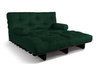 Opvouwbare bank 140x200 - Slim Basic Black - Pascall Futon Flesgroen
