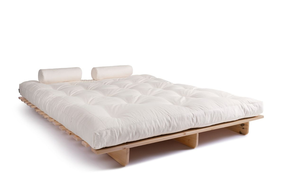 Opvouwbare bank 160x200 - Slim Exclusive Classic - Pascall Futon Ecru