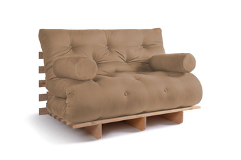 Slaapbank 120x200 - Slim Basic Classic - Pascall Futon Beige