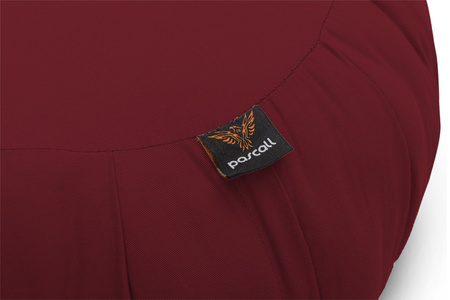 Meditatiekussen Zafu - 25x50cm - Pascall Maroon