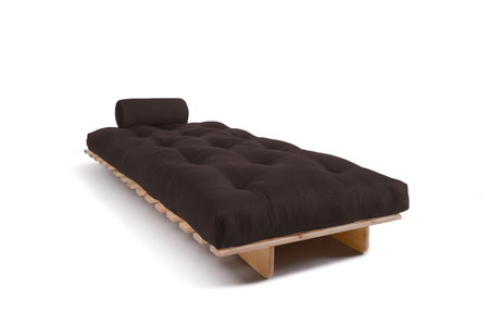 Opvouwbare bank 90x200 - Slim Exclusive Classic - Pascall Futon Bruin