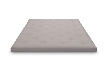 Matras 180x200 naturel - Futon Pascall Slim Natural Grijs