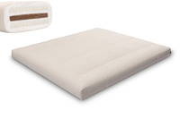 Matras 180x200 natuur met kokos en 2x latex - Futon Pascall Comfort Relax Ecru