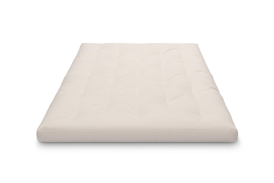 Matras 140x200 natuur met latex - Futon Pascall Slim Duo Latex Dove Ash