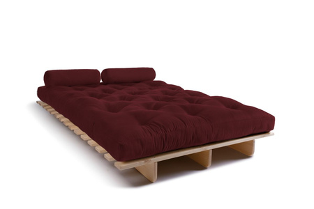 Slaapbank 120x200 - Slim Basic Classic - Pascall Futon Maroon