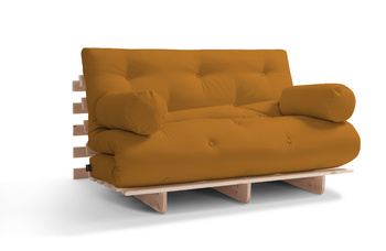 Tuinbank 140x200 opvouwbaar - Freedom Classic - Pascall Futon Mostaza