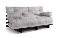 Opvouwbare bank 160x200 - Slim Exclusive Black - Pascall Futon Dove Ash