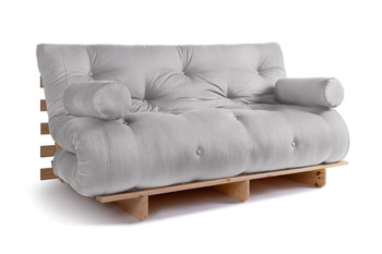 Opvouwbare bank 160x200 - Slim Exclusive Classic - Pascall Futon Dove Ash