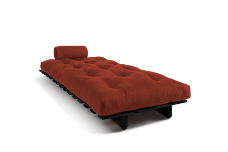 Opvouwbare bank 90x200 - Slim Comfort Black - Pascall Futon Metselwerk