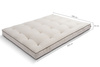 Matras 180x200 natuur met latex en 2x kokos - Futon Pascall Comfort Relax Hard Kedro Linnen