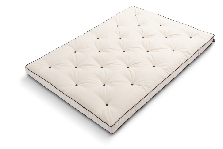 Matras 120x200 natuur met latex - Futon Pascall Slim Duo Latex Kedro Ecru
