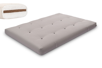 Futon Pascall Medium Coco - Matras 140x200 Grijs-naturel met kokos