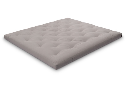 Matras 180x200 naturel - Futon Pascall Slim Natural Grijs