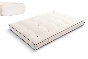 Matras 140x200 natuur - Futon Pascall Medium Natural Kedro Ecru