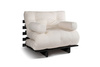 Opvouwbare bank 90x200 - Slim Exclusive Black - Pascall Futon Ecru